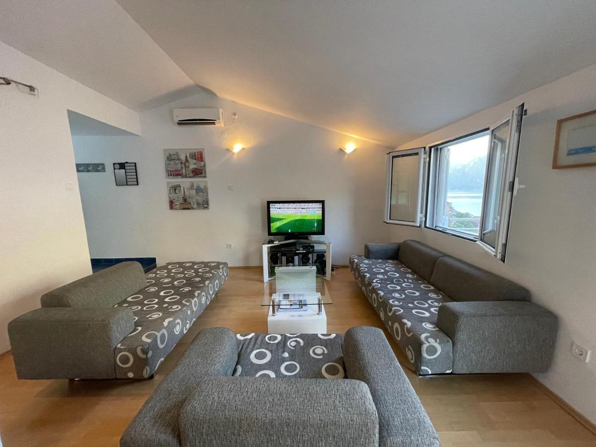 House With Big Terrace And Beautiful Sea View Villa Kotor Exterior photo
